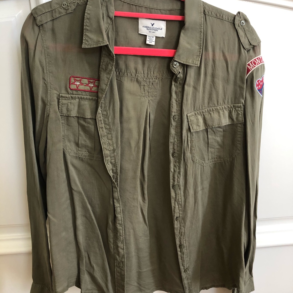 Silk Feeling Button Down